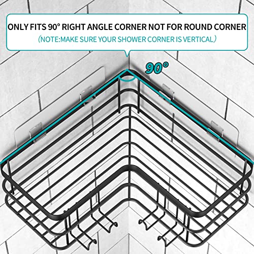 Corner Shower Caddy, Adhesive Shower Shelves No Drilling [2-Pack] - Image 6
