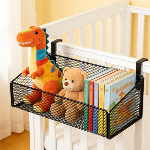 Bedside Caddy Hanging Storage Basket No-Drill – | Home Organization - Image 7