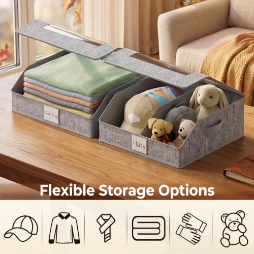 2 Pack Stackable Hat Storage for Baseball Caps, Holds Up - Image 8
