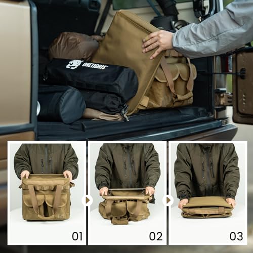 ONETIGRIS Camping Storage Bag with Lid, 25L Collapsible - Image 8