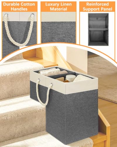 LHZ.K Stair Basket with Removable Divider & | Home Organization - Image 5