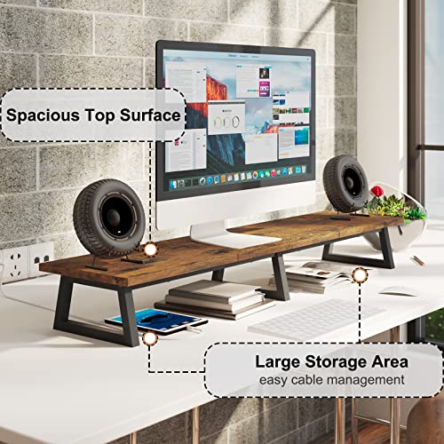 TEAMIX 42 inch Large Dual Monitor Stand Riser,TV Ris | All Products - Image 3