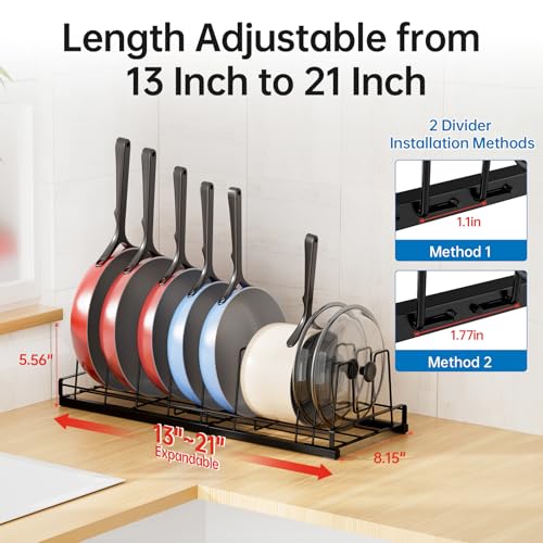 Expandable Food Container Lid Organizer with 9 Adjus | All Products - Image 3