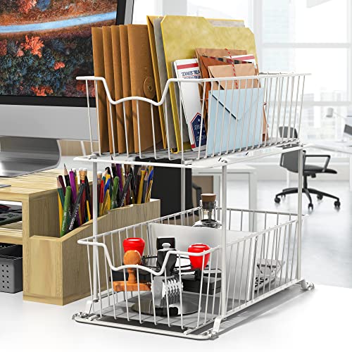 Simple Houseware 2 Tier Cabinet Wire Basket Drawer O | All Products - Image 6