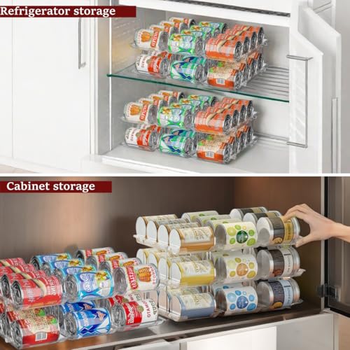 Can Organizer for Pantry, 3 Tier Rolling Can Storage Organizer - Image 6
