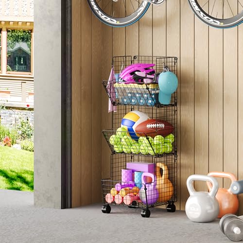 Sonyabecca 3 Tier Rolling Toy Organizer Cart with Wh | All Products - Image 5