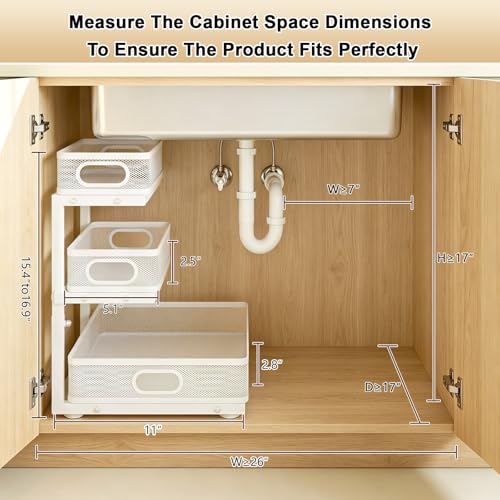 Under Sink Organizer, 3-tier Under Sink Storage Organizer - Image 8