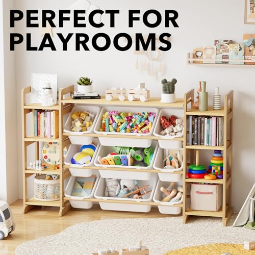 SpaceAid Large Toy Storage Organizer 9 Shelves 9 Bins, Toy - Image 4