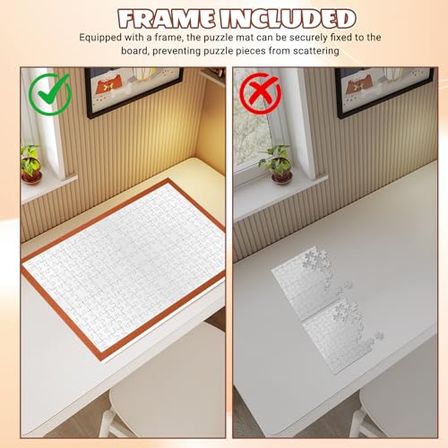 Toyvian Jigsaw Puzzle Mat, 60x40cm Foldable with Frame - Image 6