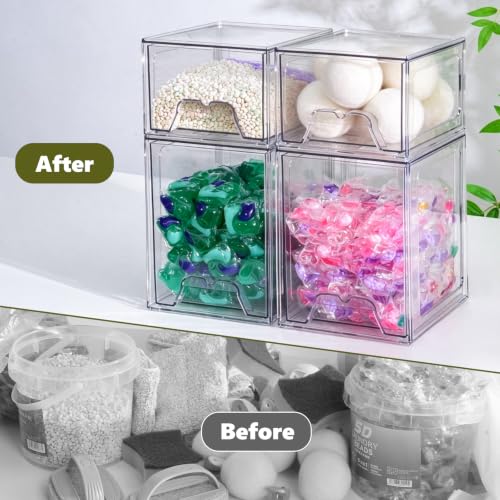 iCASA 4 Pack Laundry Pods & Detergent Container Dryer - Image 7