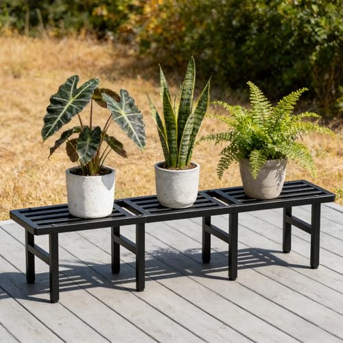 Modular Metal Plant Stand, Heavy Duty Expandable Plant Pot Shelf - Image 3