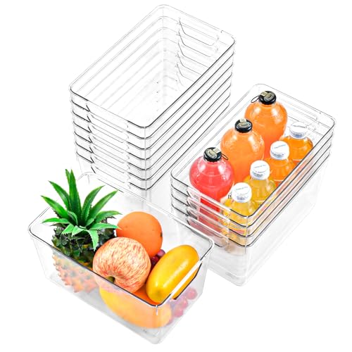 Freebat 12 Pack Pantry Organization and Storage,Clear Plastic - Image 2