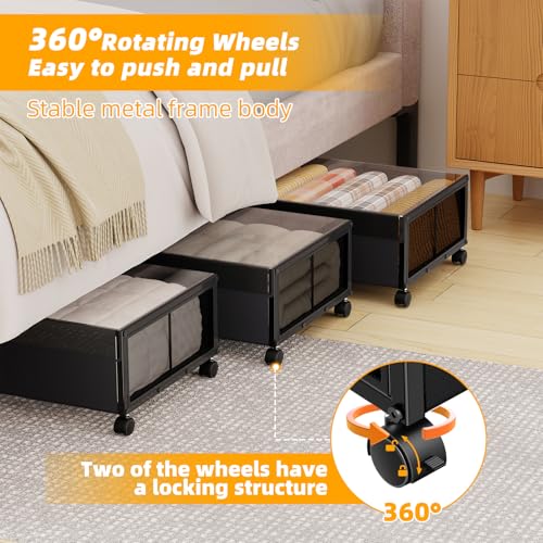 Simple Trending Under Bed Storage Containers with Wheels - Image 7