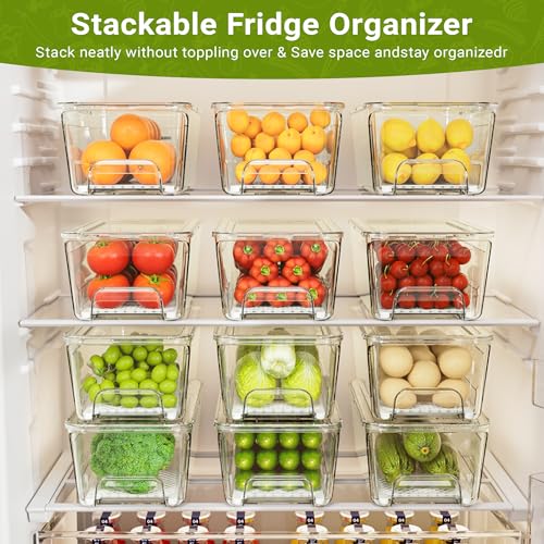 Imncya Clear Fridge Organizer, 4-Pack Stackable | Home Organization - Image 5