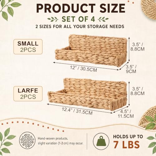 4 Pcs Magnetic Spice Rack for Refrigerator, Magnetic Shelf - Image 3