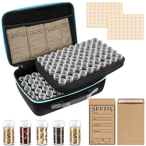 120 Slots Seed Storage Organizer with 20 Seed Envelopes - Image 2