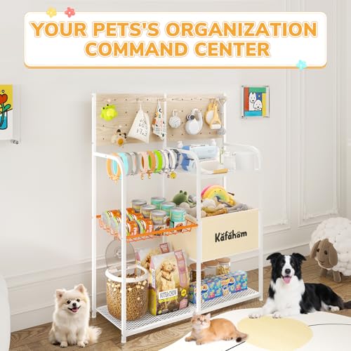 Dog Toy Basket with Pegboard, Dogs Toy Bin with Storage Organizer - Image 8