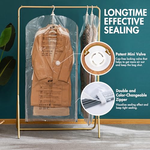 TAILI Hanging Vacuum Storage Bags for Clothes Space Saver 6 Combo - Image 4