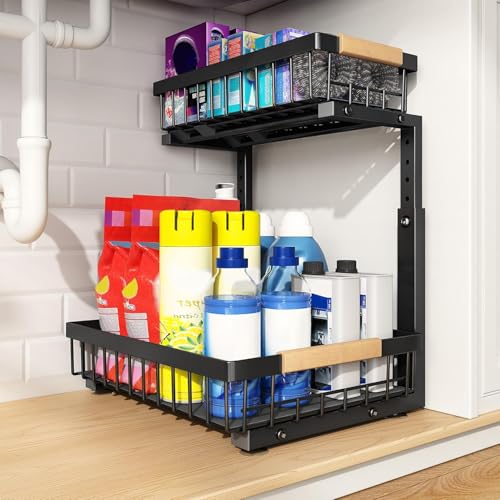 PXRACK Under Sink Organizer, Adjustable Height - Image 2
