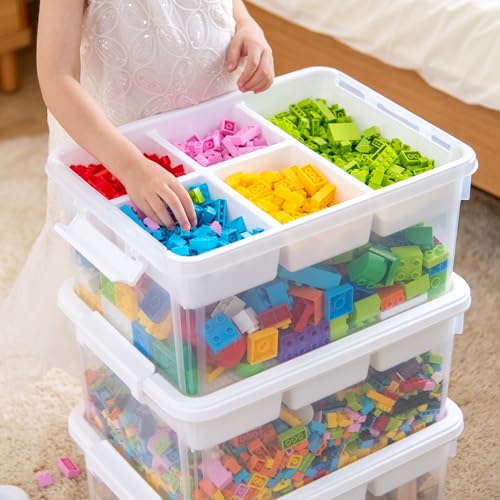 Citylife 17 QT Plastic Storage Box Building Baseplate Lid - Image 7