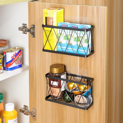 YIGII 3 Pack Adhesive Cabinet Organizer - Wall Mounted Pantry - Image 7