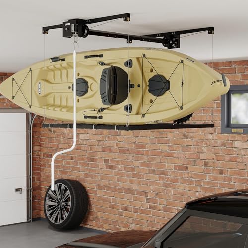 Garvee Overhead Garage Storage Rack Lift, 4x4 ft Ceiling - Image 3