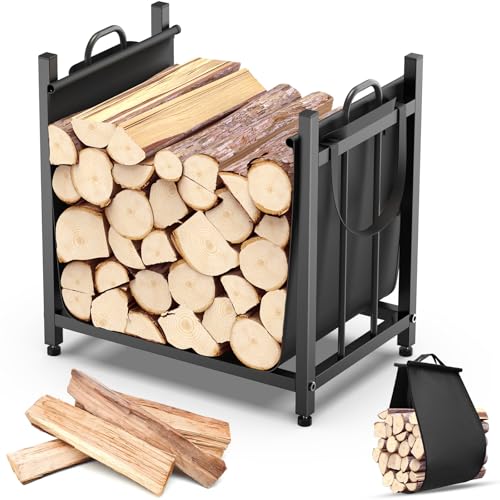 Firewood Rack, Firewood Holder With Carrier Bag - Image 2