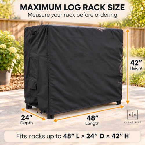 Firewood Rack Cover 4ft Waterproof, Outdoor Log Rack Cover - Image 4