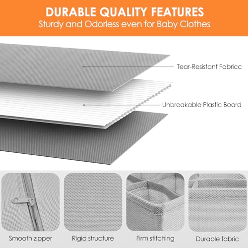 Criusia 12 Pack Sock Underwear Drawer Organizer Dividers, 116 - Image 5