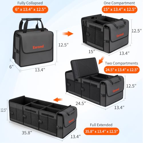 Large Trunk Organizer with Portable Leakproof Cooler - Image 3