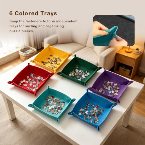 Lavievert 2000 Piece Tilting & Foldable Puzzle Board for Adult - Image 7