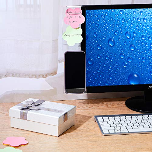 Zonon 2 Pcs Monitor Memo Board with Phone Holder, Clear Acrylic - Image 7