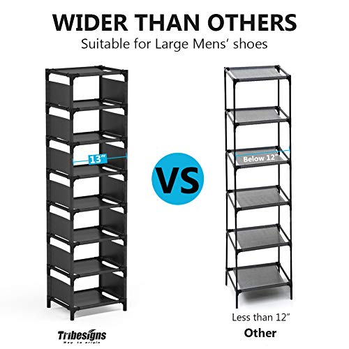 Tribesigns Vertical Shoe Rack, Narrow Shoe Shelf - Image 7