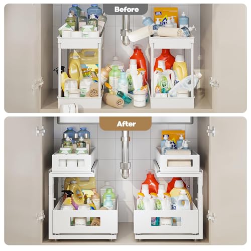 2 Pack Under Sink Organizer With Next-Gen Ball-Bearing - Image 7