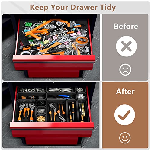 A-LuGei 【𝗠𝗶𝗹𝗶𝘁𝗮𝗿𝘆 Grade】 Tool Box Organizer Garage - Image 6