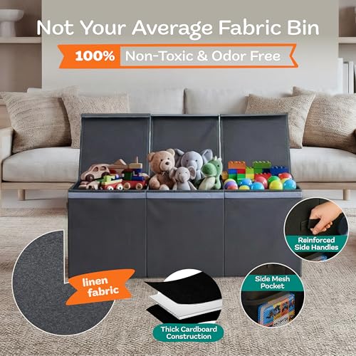 SoftOwl Extra Large Toy Storage Organizer with Lid - Image 4