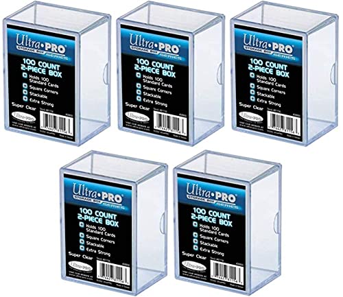 Ultra Pro Pack of 5 - 100 Count 2 Piece Storage Box - Image 2