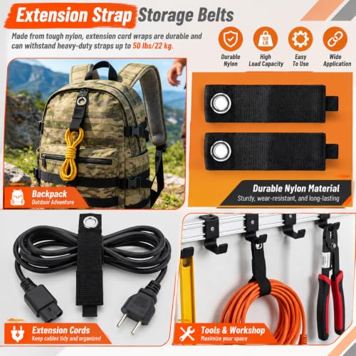 20 Pack Heavy Duty Garage Hooks, Steel Wall Mount Storage - Image 6