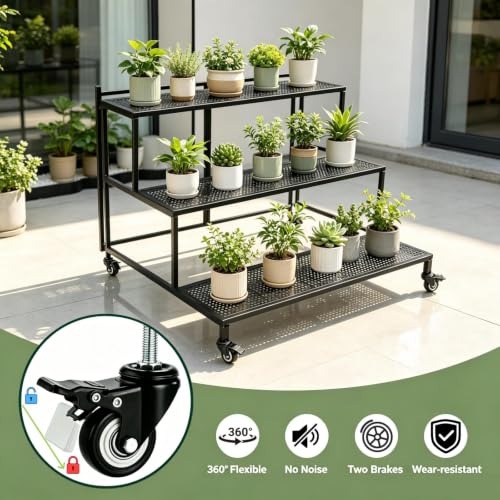 Qidejoy Folding Plant Stand Shelf Outdoor Indoor,Plant - Image 5