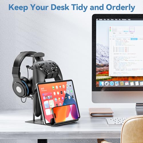 KDD Headphone Stand, Controller Holder & Headset Holder for Desk - Image 4