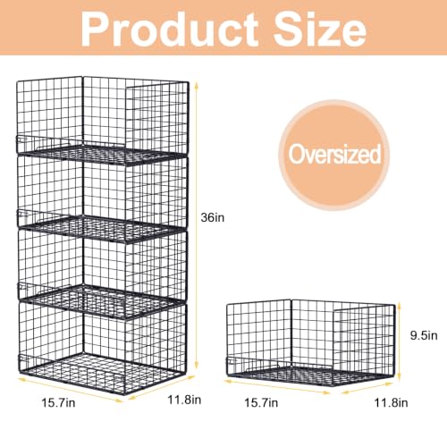 Stackable Closet Organizers and Storage, Closet Shelf - Image 4