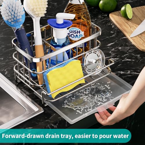 HapiRm Kitchen Sink Organizer, SUS304 Stainless Steel Rustproof - Image 7