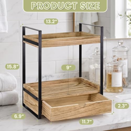 Ukonvi 2-Tier Bathroom Organizer Countertop with Dra | All Products - Image 4