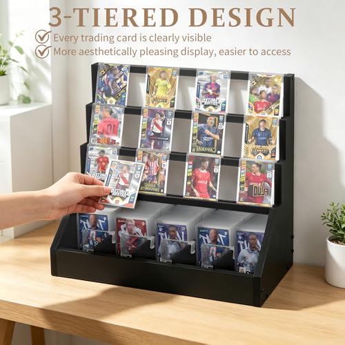 Trading Card Display Stand with Card Stoppers - 3 Tier 5 - Image 8