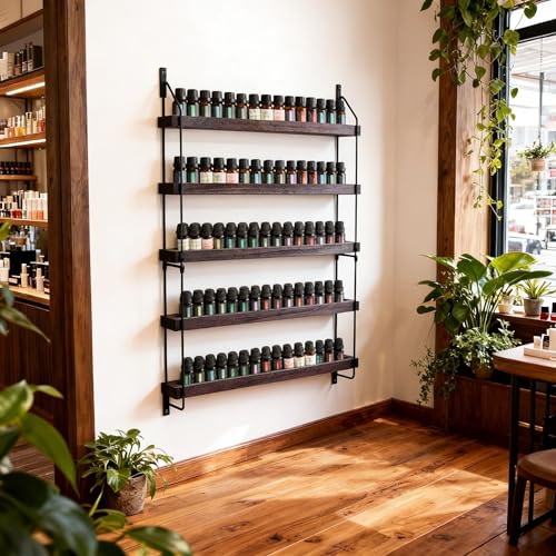 THYGIFTREE Essential Oil Storage Shelf Wall Mounted 16.9" - Image 3