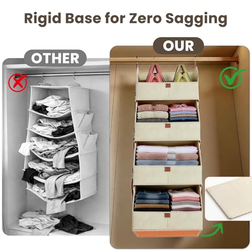 4-Tier Modular Sturdy Hanging Closet Organizer, Heavy-Duty - Image 6