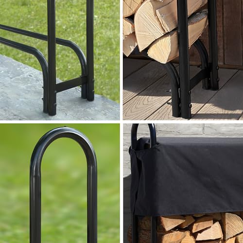 ShelterLogic 12' Adjustable Heavy Duty Outdoor Firewood - Image 6