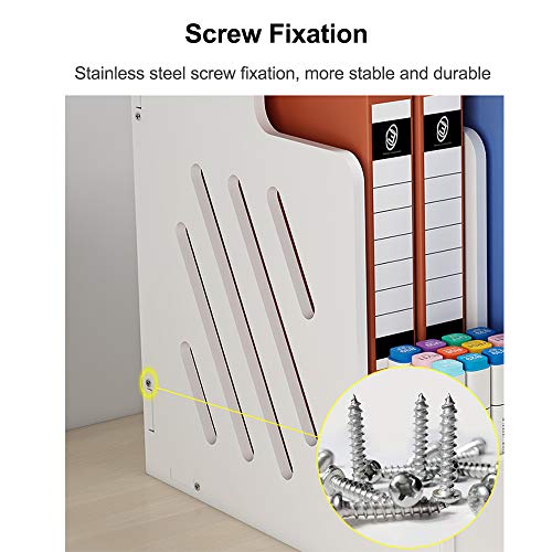 White Desktop Organizer, Multipurpose Desk Document File Tray - Image 4