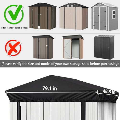 6x4 Ft Durable Slooping Roof Shelter Cover Pressure Rubberized - Image 4