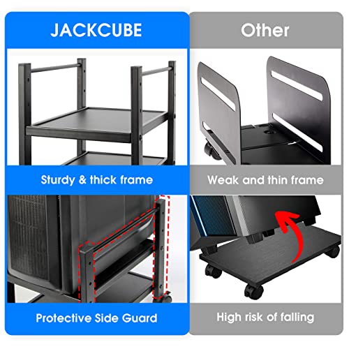 J JACKCUBE DESIGN 2 Tier Computer Tower Stand for Desktop CPU - Image 4
